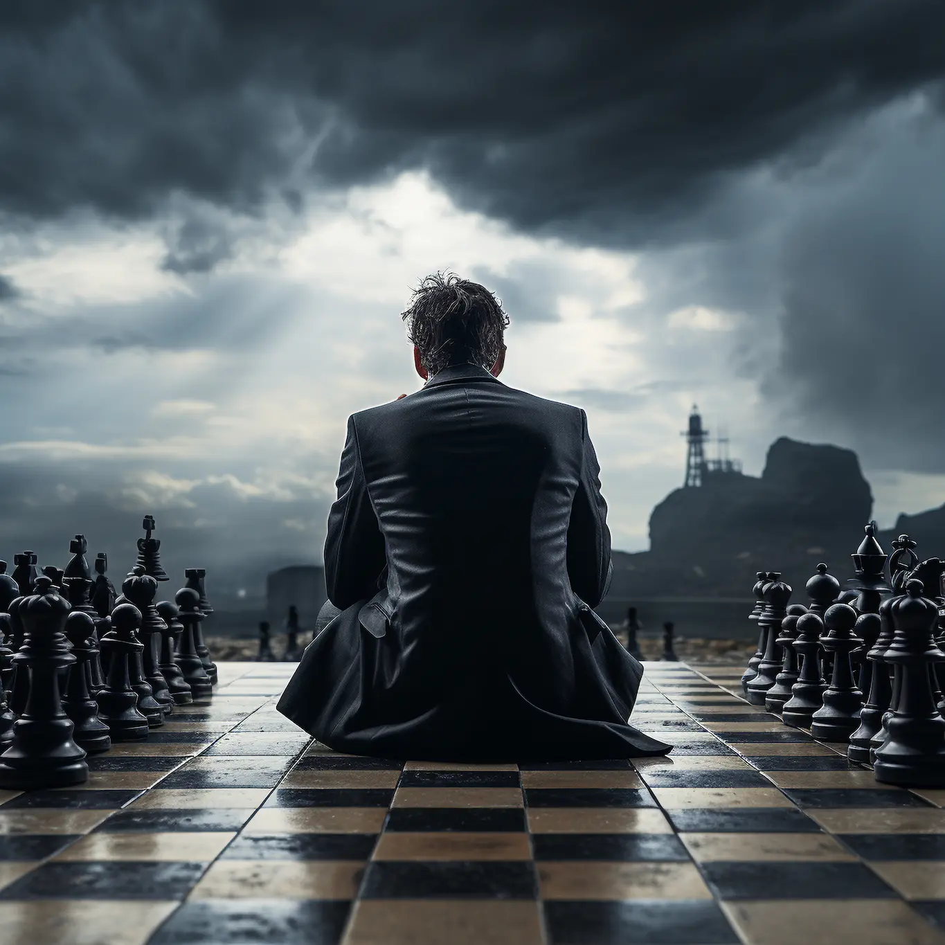 View Dramatic Chess Pieces With Mysterious Mystical Ambiance - LM Conts